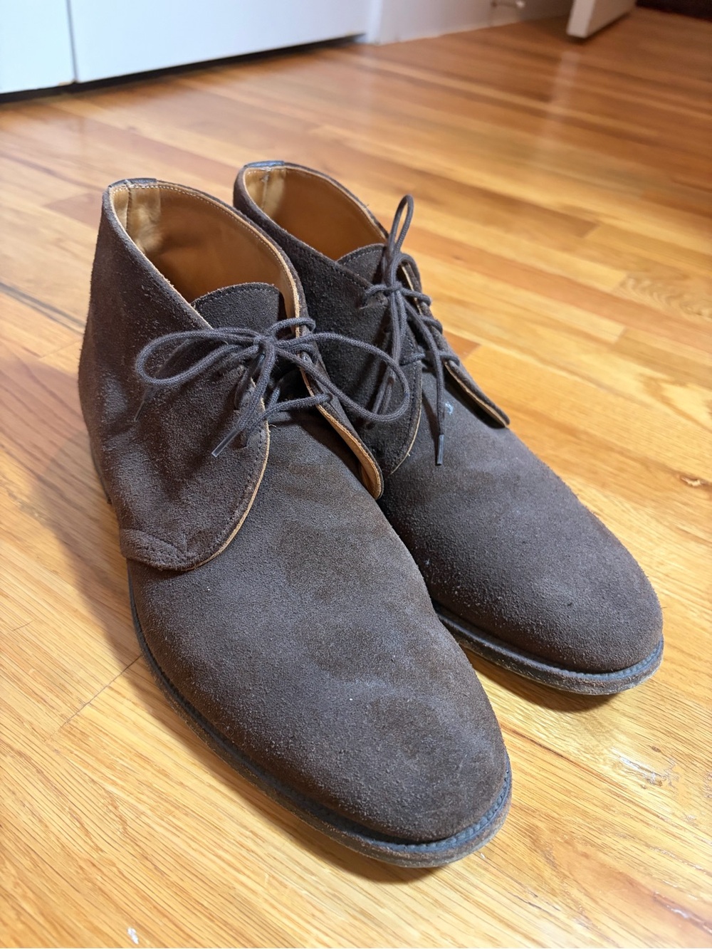 Tricker's Dark Brown Suede Chukka Boots
